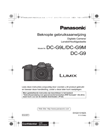 Panasonic DCG9EC Handleiding | Manualzz Panasonic DCG9EC Handleiding | Manualzz