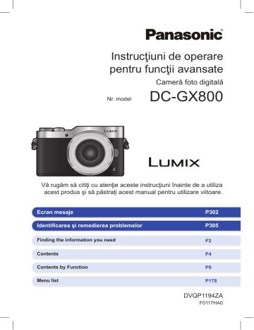 Panasonic DCGX800 Operating instructions Panasonic DCGX800 Operating instructions