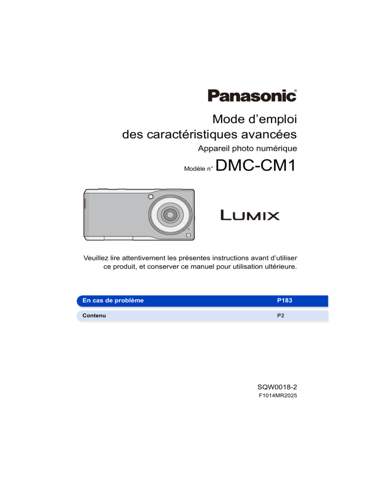 Panasonic DMCCM1EF Operating instructions Panasonic DMCCM1EF Operating instructions
