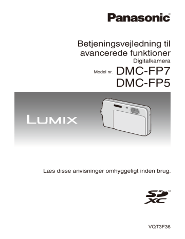 Panasonic DMCFP5EP, DMCFP5EB, DMCFP7EB, DMCFP7EG, DMCFP7EP, DMCFP5EG Operating instructions Panasonic DMCFP5EP, DMCFP5EB, DMCFP7EB, DMCFP7EG, DMCFP7EP, DMCFP5EG Operating instructions