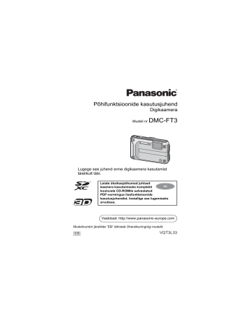 Panasonic DMCFT3 Operating instructions Panasonic DMCFT3 Operating instructions