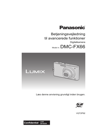 Panasonic DMCFX66 Operating instructions Panasonic DMCFX66 Operating instructions