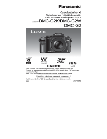 Panasonic DMCG2W, DMCG2, DMCG2K Operating instructions Panasonic DMCG2W, DMCG2, DMCG2K Operating instructions