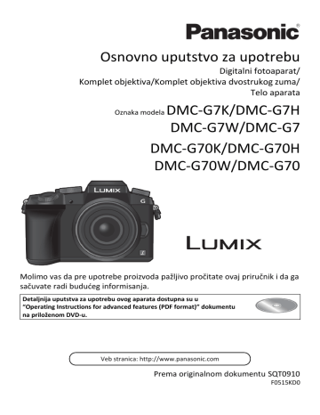 Panasonic DMCG7H, DMCG70K, DMCG70H, DMCG7K, DMCG70W, DMCG7W Operating instructions Panasonic DMCG7H, DMCG70K, DMCG70H, DMCG7K, DMCG70W, DMCG7W Operating instructions