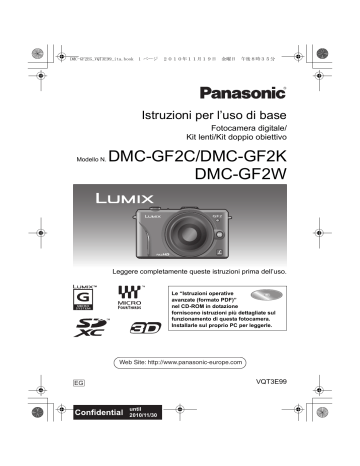 Panasonic DMCGF2WEG, DMCGF2CEG Quick start guide Panasonic DMCGF2WEG, DMCGF2CEG Quick start guide