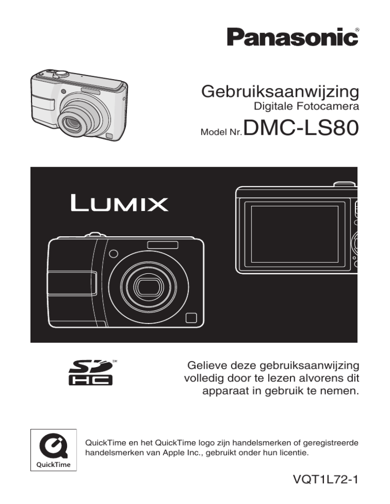 Panasonic DMCLS80 Operating instructions Panasonic DMCLS80 Operating instructions