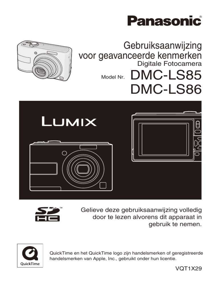 Panasonic DMCLS86 Operating instructions Panasonic DMCLS86 Operating instructions