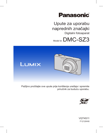 Panasonic DMCSZ3EP, DMCSZ3EG Operating instructions Panasonic DMCSZ3EP, DMCSZ3EG Operating instructions