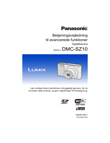 Panasonic DMCSZ10EP Operating instructions Panasonic DMCSZ10EP Operating instructions