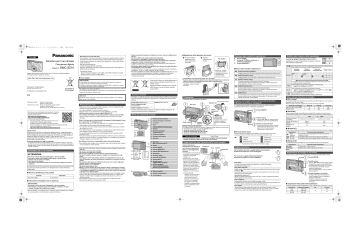 Panasonic DMCSZ10EG Quick start guide Panasonic DMCSZ10EG Quick start guide