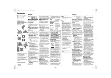Panasonic DMWLVF1E, DMWLVF1GK, DMWLVF1PP Operating instructions Panasonic DMWLVF1E, DMWLVF1GK, DMWLVF1PP Operating instructions