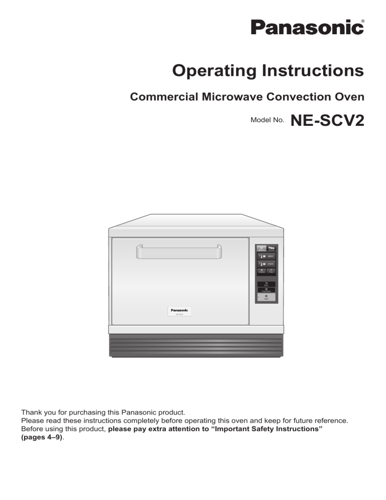 Panasonic NESCV2 Operating instructions Panasonic NESCV2 Operating instructions
