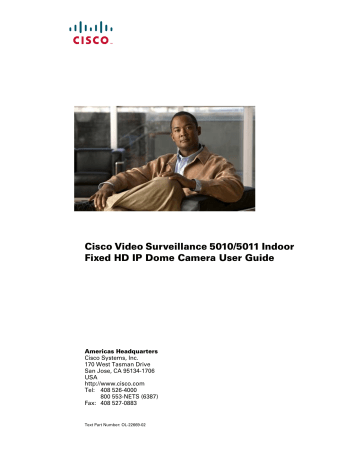 Cisco Systems Security Camera 5011 User manual | Manualzz Cisco Systems Security Camera 5011 User manual | Manualzz