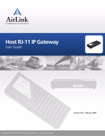 Airlink Network Router RJ-11 User manual | Manualzz Airlink Network Router RJ-11 User manual | Manualzz
