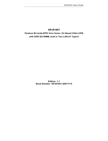 ADS Technologies Personal Computer AR-B1851 User manual | Manualzz ADS Technologies Personal Computer AR-B1851 User manual | Manualzz