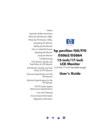 HP (Hewlett-Packard) Car Video System D5063 User manual HP (Hewlett-Packard) Car Video System D5063 User manual