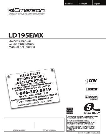 Funai TV DVD Combo LD195EMX, LD195EMX Manual de usuario | Manualzz Funai TV DVD Combo LD195EMX, LD195EMX Manual de usuario | Manualzz