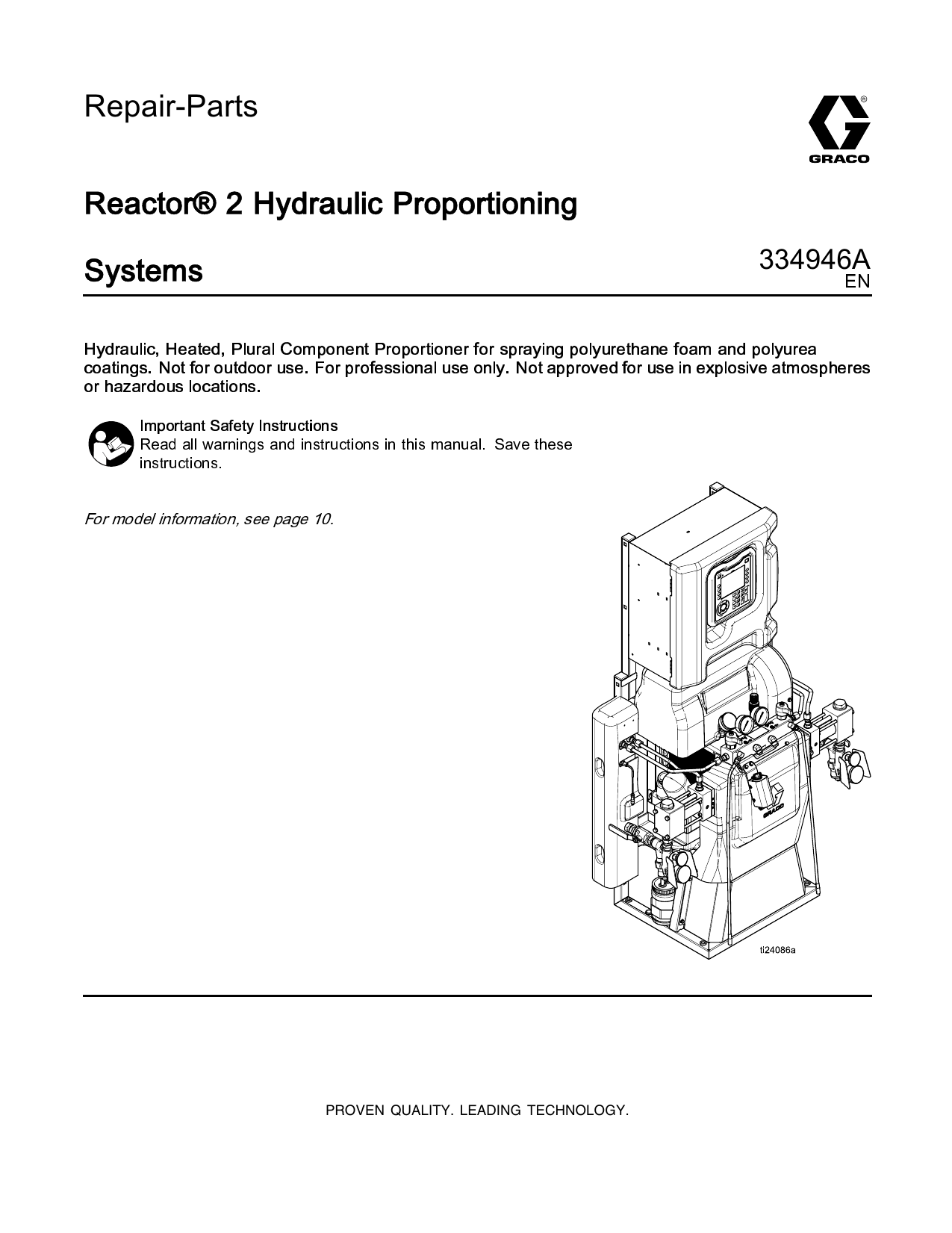 Graco Automobile Parts 334946A User manual | Manualzz Graco Automobile Parts 334946A User manual | Manualzz