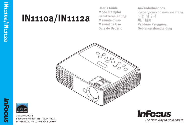 Infocus Projection Television IN1112a User manual Infocus Projection Television IN1112a User manual