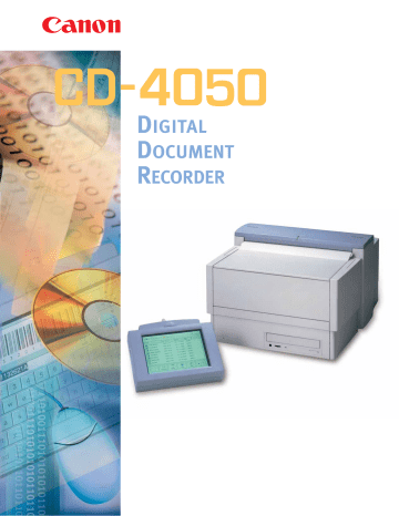 Canon Scanner CD-4050 User manual Canon Scanner CD-4050 User manual