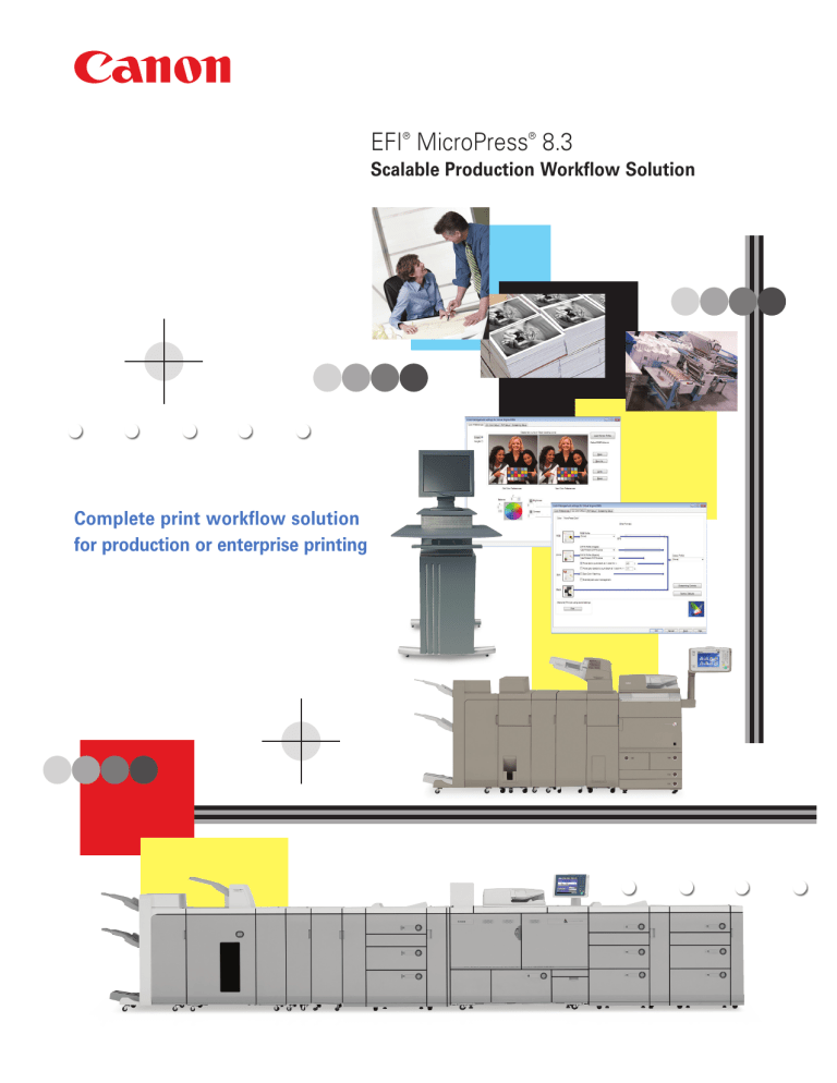 Canon Calculator EFI MicroPress 8.3 User manual Canon Calculator EFI MicroPress 8.3 User manual
