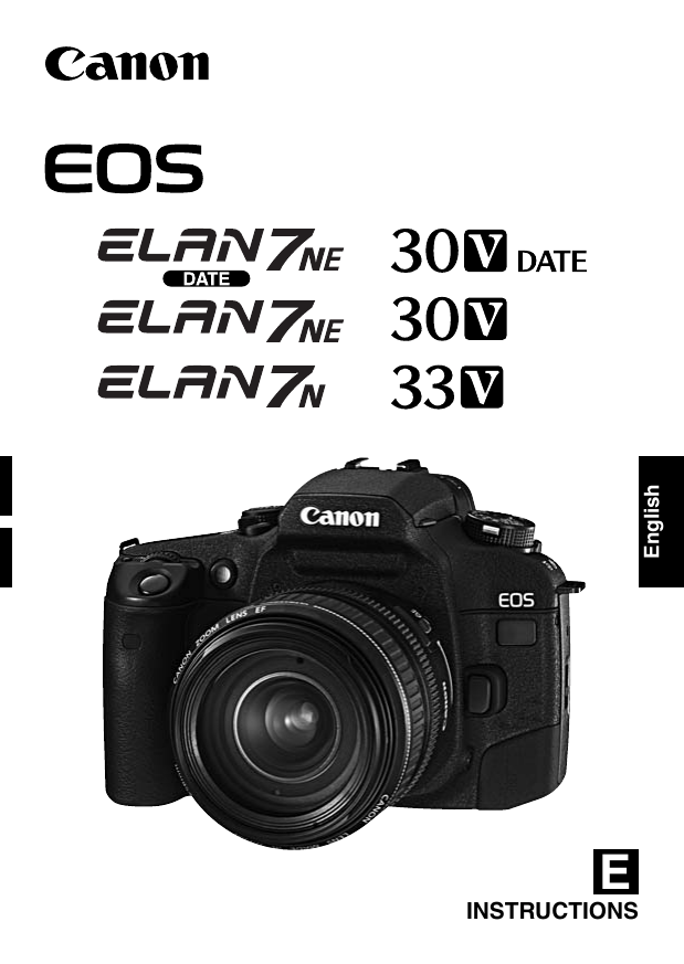 Canon Film Camera ELAN7NE-33V, 18197 User manual Canon Film Camera ELAN7NE-33V, 18197 User manual