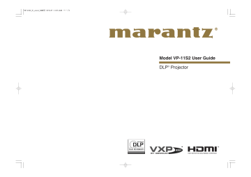 Marantz Projection Television VP-11S2 User manual Marantz Projection Television VP-11S2 User manual