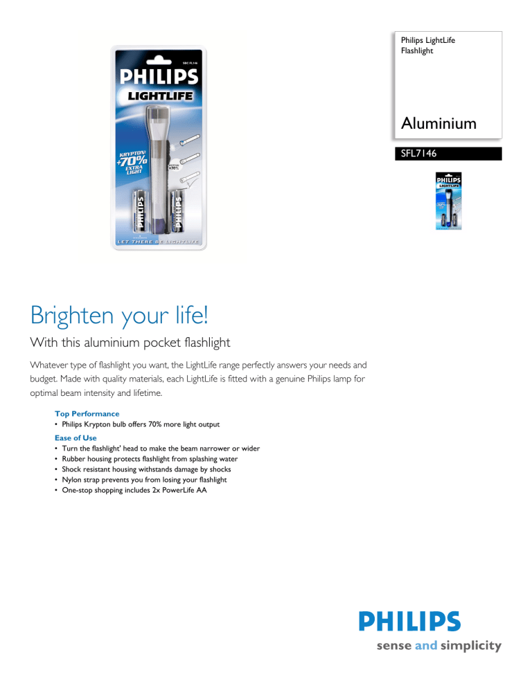 Philips Home Safety Product SFL7146/27 User manual Philips Home Safety Product SFL7146/27 User manual