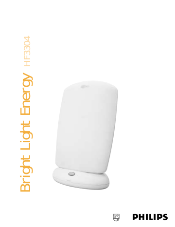 Philips Light Therapy Device HF3304 User manual Philips Light Therapy Device HF3304 User manual