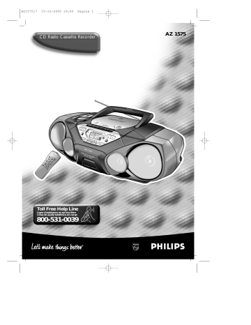 Philips MP3 Player 1575 User manual Philips MP3 Player 1575 User manual