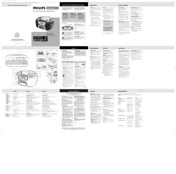 Philips MP3 Player 1110 User manual Philips MP3 Player 1110 User manual