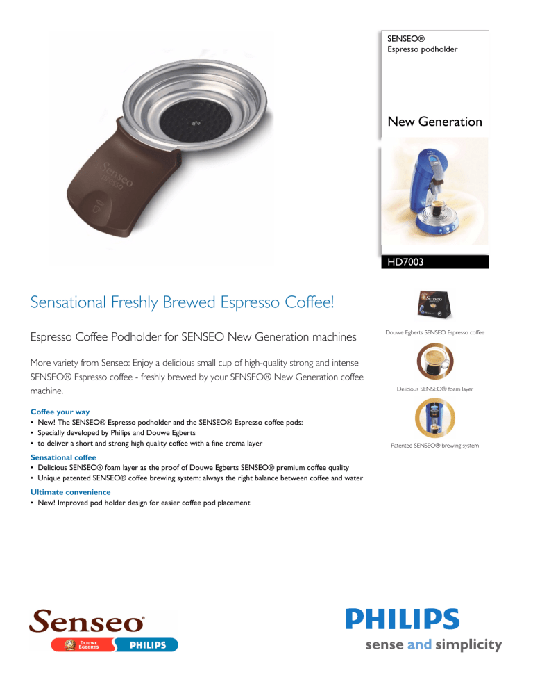 Philips Coffeemaker HD7003 User manual Philips Coffeemaker HD7003 User manual