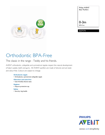 Philips Baby Accessories SCF174 User manual Philips Baby Accessories SCF174 User manual