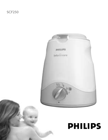 Philips Bottle Warmer SCF250 User manual Philips Bottle Warmer SCF250 User manual