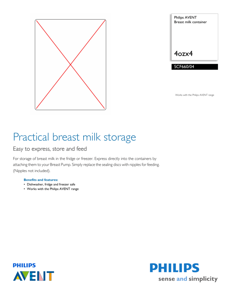 Philips Breast Pump SCF660/04 User manual Philips Breast Pump SCF660/04 User manual