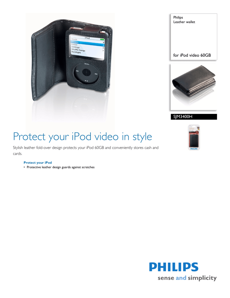 Philips Carrying Case SJM3400H User manual Philips Carrying Case SJM3400H User manual