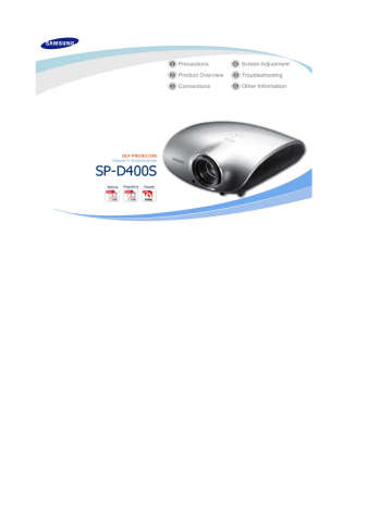 Samsung Projector SP-D400 User manual Samsung Projector SP-D400 User manual