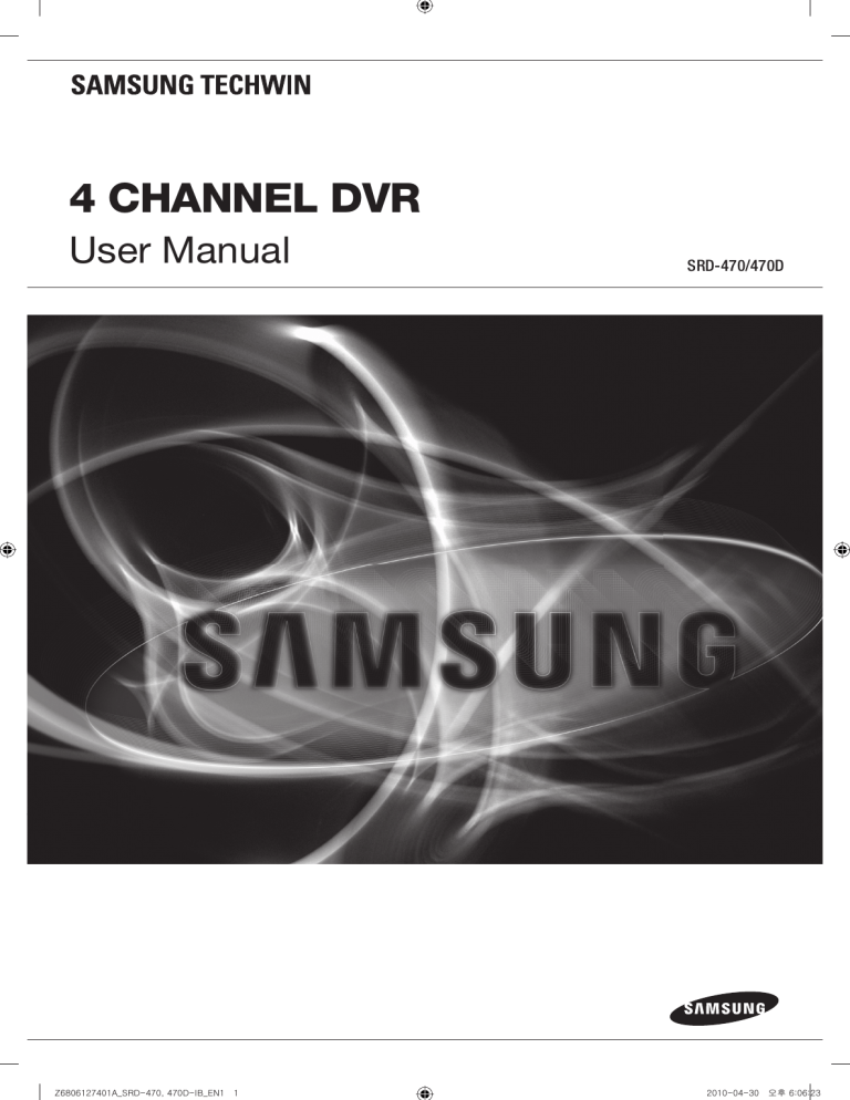 Samsung Cable Box SRD-470 User manual Samsung Cable Box SRD-470 User manual