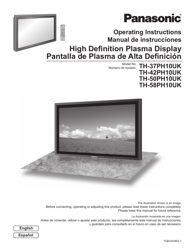 Panasonic Home Theater Screen TH-37PH10UK User manual Panasonic Home Theater Screen TH-37PH10UK User manual