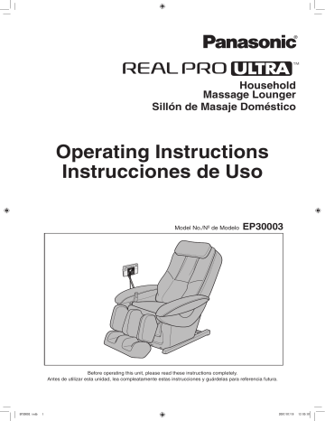 Panasonic Indoor Furnishings 30003 User manual Panasonic Indoor Furnishings 30003 User manual