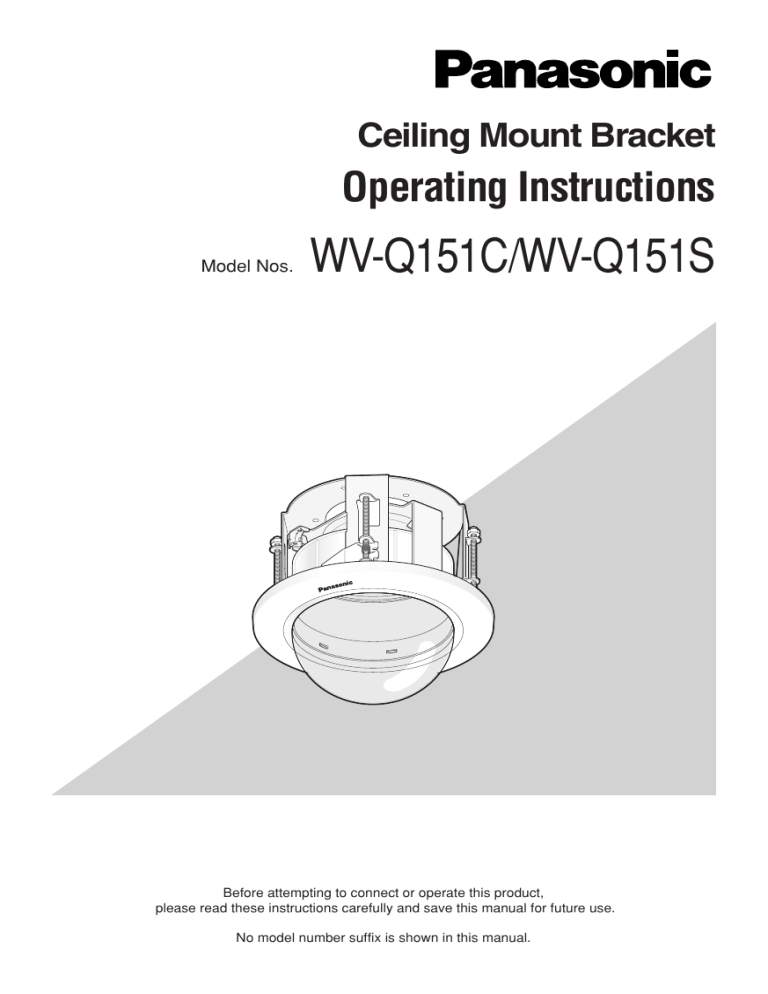 Panasonic Indoor Furnishings WV-Q151C User manual Panasonic Indoor Furnishings WV-Q151C User manual