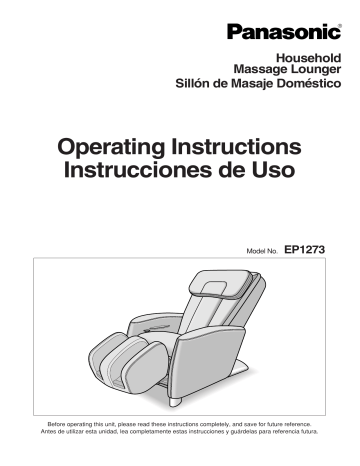Panasonic EP1273KL, Wedeatsu Wave EP1272, EP1273 - MASSAGE LOUNGER, EP1273TL - Swede-atsu Companion Massage Lounger, Patio Furniture EP1273, P1273 User manual Panasonic EP1273KL, Wedeatsu Wave EP1272, EP1273 - MASSAGE LOUNGER, EP1273TL - Swede-atsu Companion Massage Lounger, Patio Furniture EP1273, P1273 User manual