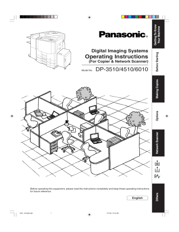 Panasonic All in One Printer DP-6010 User manual Panasonic All in One Printer DP-6010 User manual