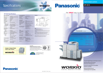 Panasonic Printer DP-4510 User manual Panasonic Printer DP-4510 User manual