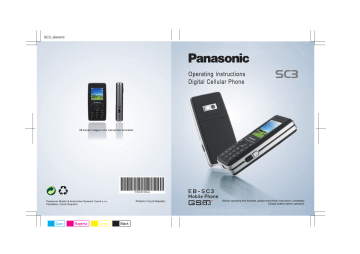 Panasonic Cell Phone EB-SC3, SC3 User manual Panasonic Cell Phone EB-SC3, SC3 User manual