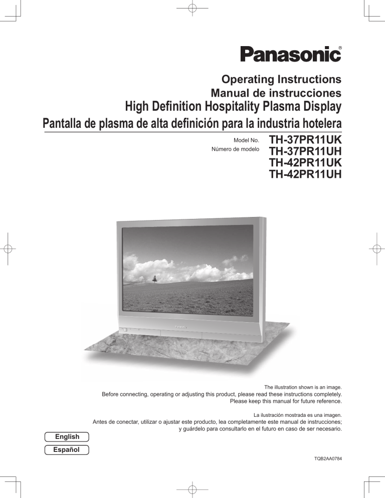 Panasonic Car Video System TH37PR11UK User manual Panasonic Car Video System TH37PR11UK User manual