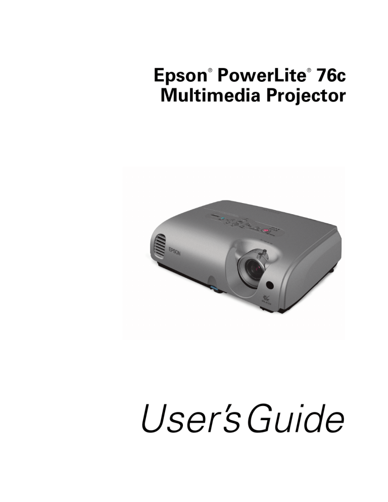 Sony Projector 76c User manual Sony Projector 76c User manual