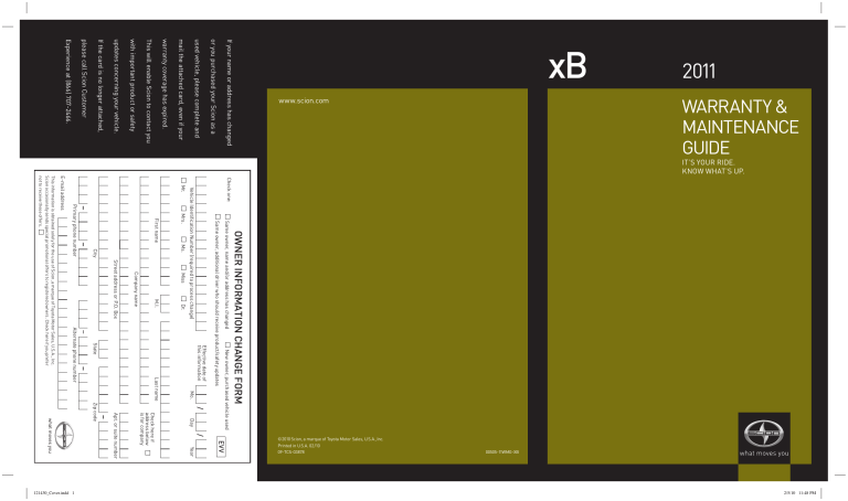 Toyota Automobile 2011 User manual Toyota Automobile 2011 User manual
