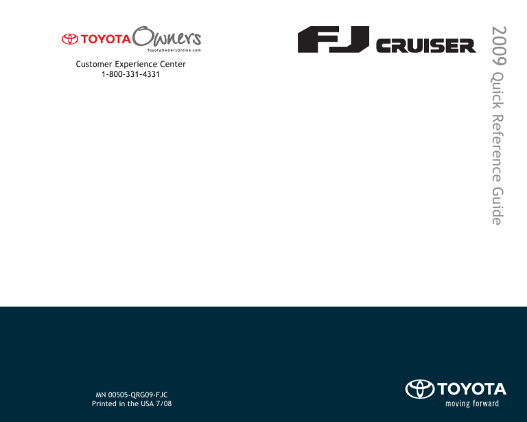 Toyota Automobile FJ Cruiser User manual Toyota Automobile FJ Cruiser User manual