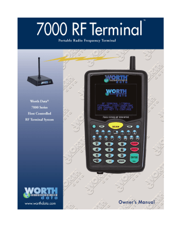 Worth Data Stereo System 7000 User manual Worth Data Stereo System 7000 User manual